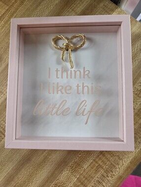 I Think I Like This Little Life NWT Shadow Box